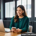 Home 21 다크 소셜 채널을 통한 고객 관계 구축 - A professional digital marketing manager interacting warmly with a diverse group of Spanish-speaking...