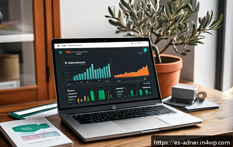 다크 소셜 마케팅과 SEO의 상관관계 - A modern digital marketing workspace showing a professional Spanish content creator analyzing web tr...